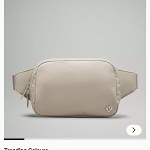 Lululemon Athletica Cream Belt Bag